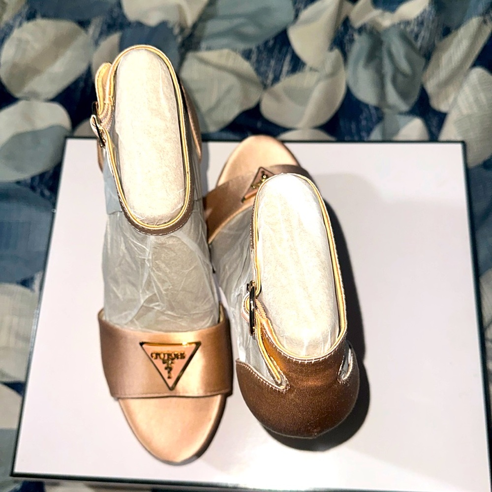 Guess platform heels never worn before still come in the box.